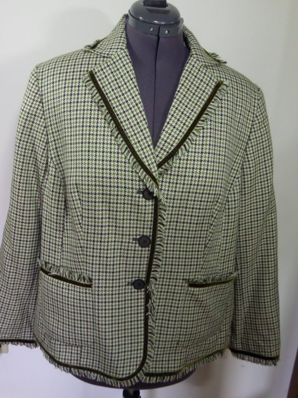 Norton McNaughton Women's Fall Winter LS Tweed Multi Color Blazer Sz 16W NWOT